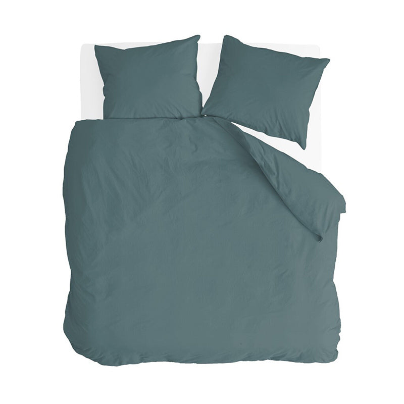 Dekbedovertrek Katoen Sleep Softly Groen Eenpersoons (140x200 Cm) Groen Katoen Effen Byrklund - Overtrek - 140x200 Cm (Eenpersoons) - Byrklund - Dekbed-Discounter.nl