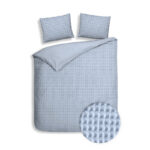 Dekbedovertrek Katoen Vafala Blauw Eenpersoons (140x200 Cm) Blauw Katoen Effen Heckett Lane - Overtrek - 140x200 Cm (Eenpersoons) - Heckett Lane - Dekbed-Discounter.nl