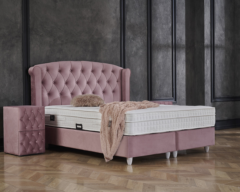 Dreamhouse - Aurora Boxspring met opbergruimte - Roze - 160 x 200 / met montage