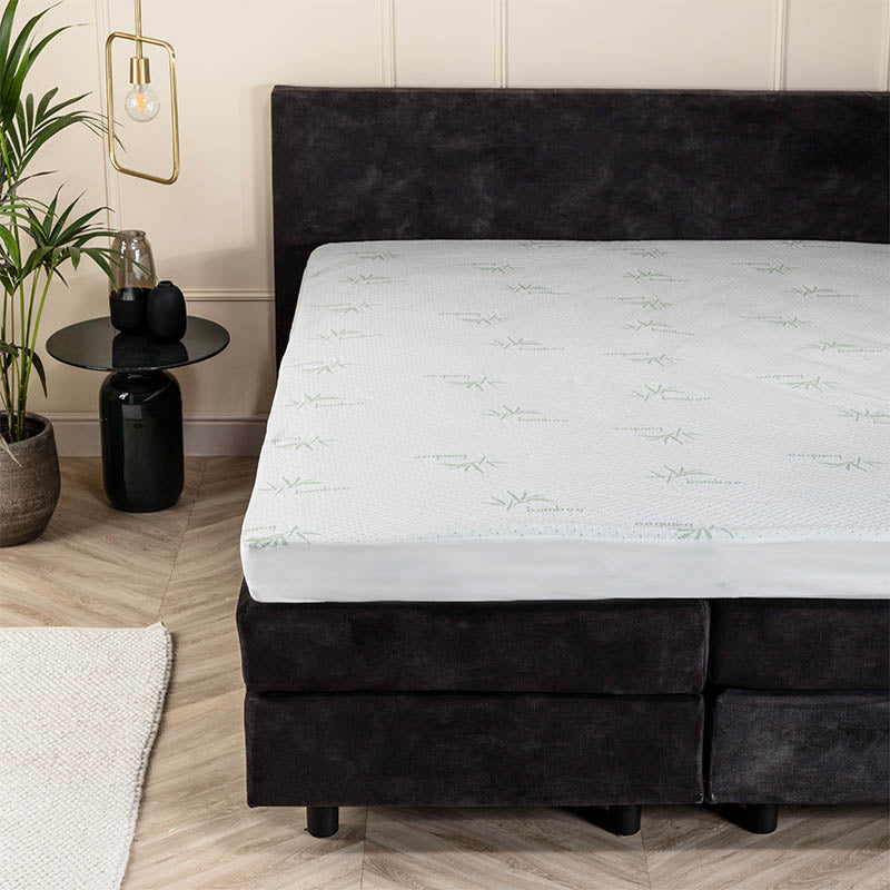 Hoeslaken Molton - Bamboe - 160x200 Cm - Fresh And Co Matrasbeschermer - Dekbed-Discounter.nl
