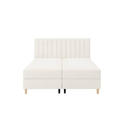 by fonQ Pazara Boxspring met Opbergruimte 180 x 200 cm - Ivoor / Naturel
