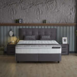 2-Persoons Boxspring Met Opbergruimte Modebedd - Antraciet - Antraciet 180x200 Cm - Pocketvering - Inclusief Topper - Dekbed-Discounter.nl
