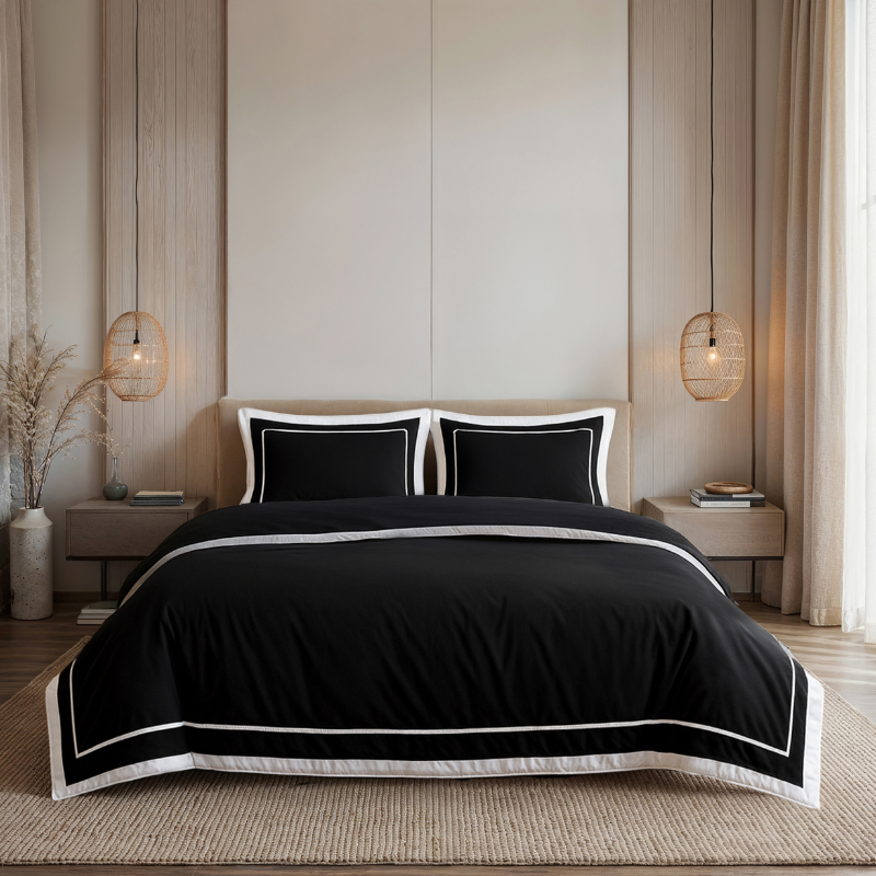 2e -50% | Dekbedovertrek Strepen 240x200 Cm Ademend & Drukknopen Dreamhouse - Dekbed-Discounter.nl