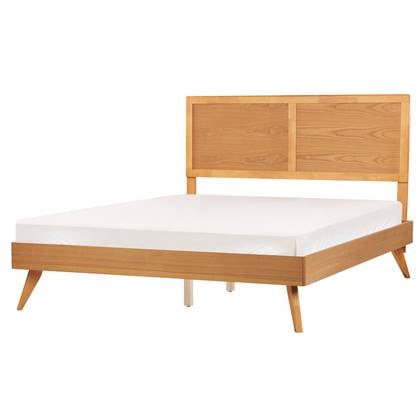 Beliani - ISTRES - Tweepersoonsbed - Lichthout - 160 x 200 cm - MDF