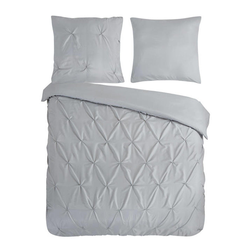 Dekbedovertrek Chesterfield - Zilvergrijs - Lits-Jumeaux (240x220 Cm) - Grijs Microvezel - Hotel Luxe - Pure - Dekbed-Discounter.nl