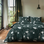 Dekbedovertrek Green Faces - Eenpersoons (140x200 Cm) - Groen Microvezel - Natuur - Zydante - Dekbed-Discounter.nl