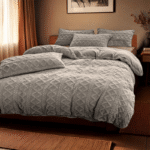 Dekbedovertrek Teddy Jacquard Grijs LitsJumeaux (240x220 Cm) Grijs Microvezel Teddy Patroon Zydante - Overtrek - 240x220 Cm (Lits-Jumeaux) - - Dekbed-Discounter.nl