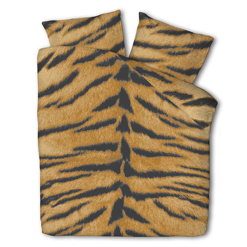 Dekbedovertrek Tiger Skin LitsJumeaux (240x220 Cm) Meerkleurig Polyesterkatoen Dieren Fresh And Co - Overtrek - 240x220 Cm (Lits-Jumeaux) - Fresh - Dekbed-Discounter.nl