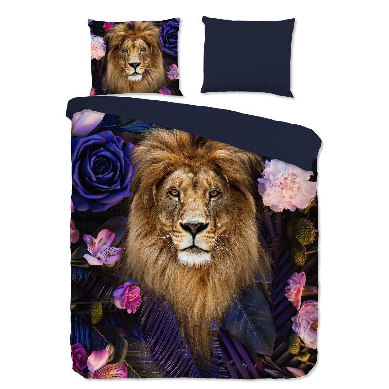 Dekbedovertrek Yuna Eenpersoons (140x200 Cm) Meerkleurig Microvezel Natuur & Bloemen & Dieren Pure - Overtrek - 140x200 Cm (Eenpersoons) - Pure - Dekbed-Discounter.nl