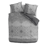 Sale: -60% | Dekbedovertrek Natural Mandala - Lits-Jumeaux (240x220 Cm) - Meerkleurig Microvezel - - Fresh And Co - Dekbed-Discounter.nl