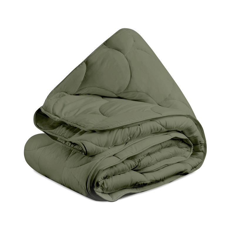 Wasbaar Easy Dekbed Zonder Overtrek - Najaarskleuren Groen - Easy - 140x200 Cm (Eenpersoons) - Zydante 300 Gsm - Dekbed-Discounter.nl