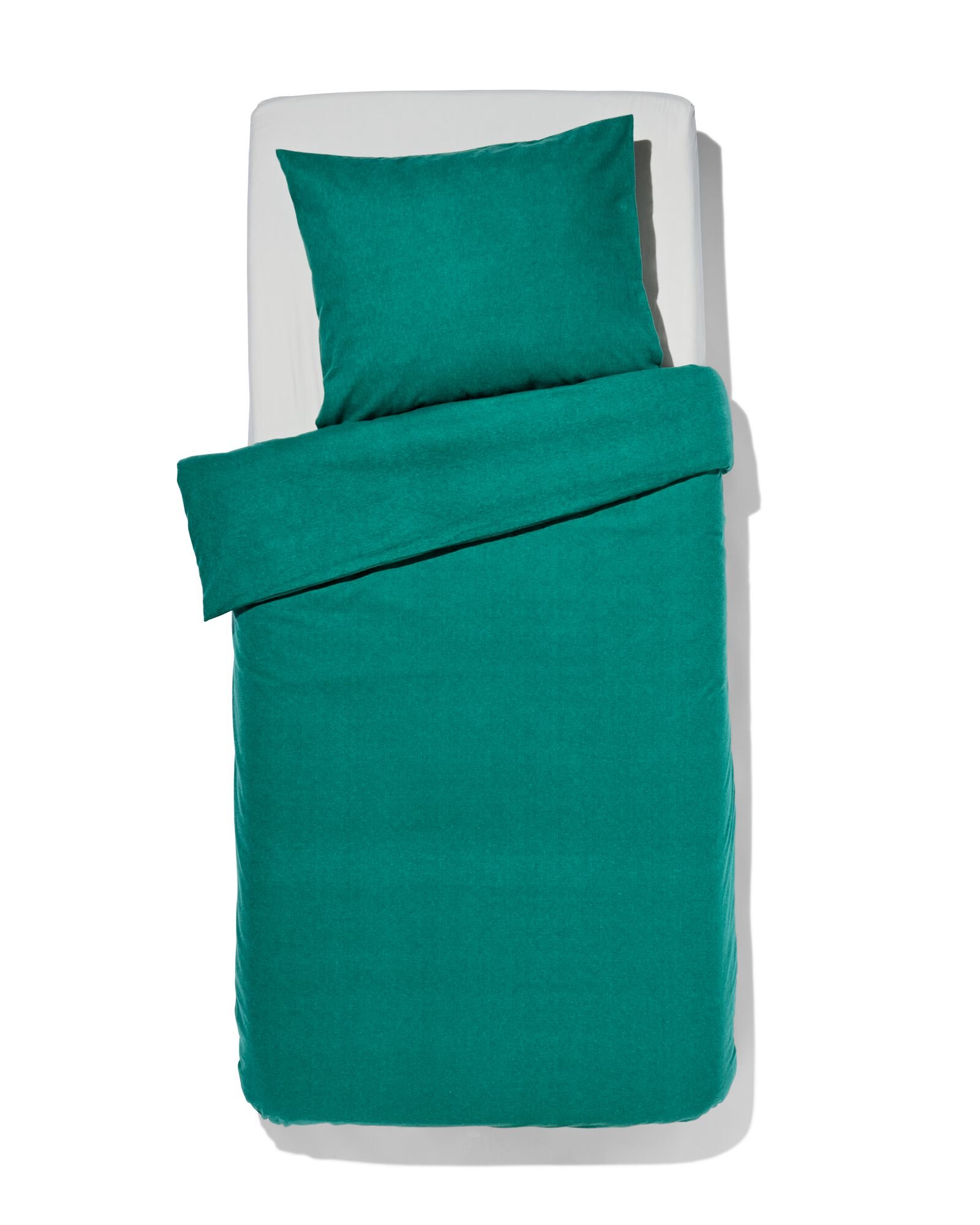 HEMA HEMA Dekbedovertrek Flanel 140x200/220 Melange Donker Groen (donkergroen) HEMA HEMA Dekbedovertrek Flanel 140x200/220 Melange Donker Groen (donkergroen)