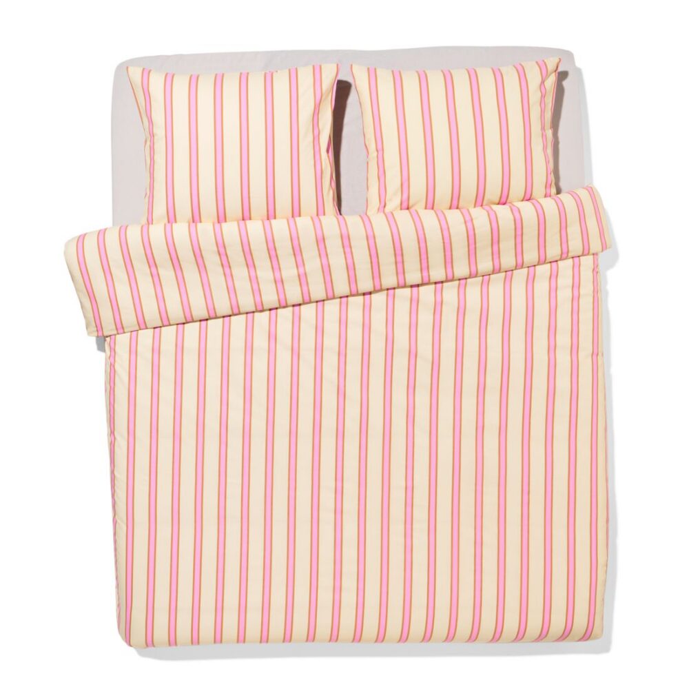 HEMA Dekbedovertrek 200x200/220cm tompouce (multi)