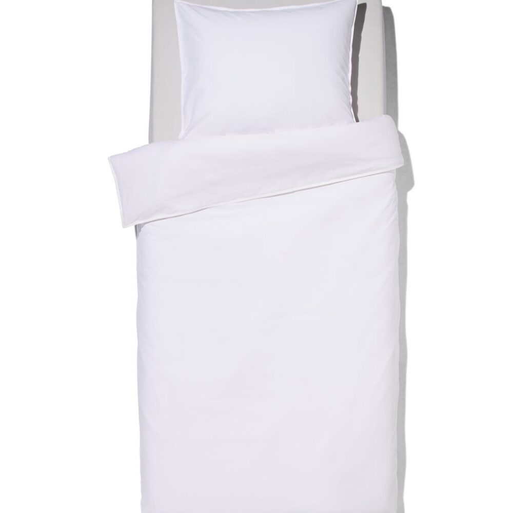 HEMA HEMA Dekbedovertrek 140x200/220cm Percal Wit (wit)