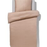 HEMA HEMA Dekbedovertrek 140x200/220cm Satijn Taupe (taupe)