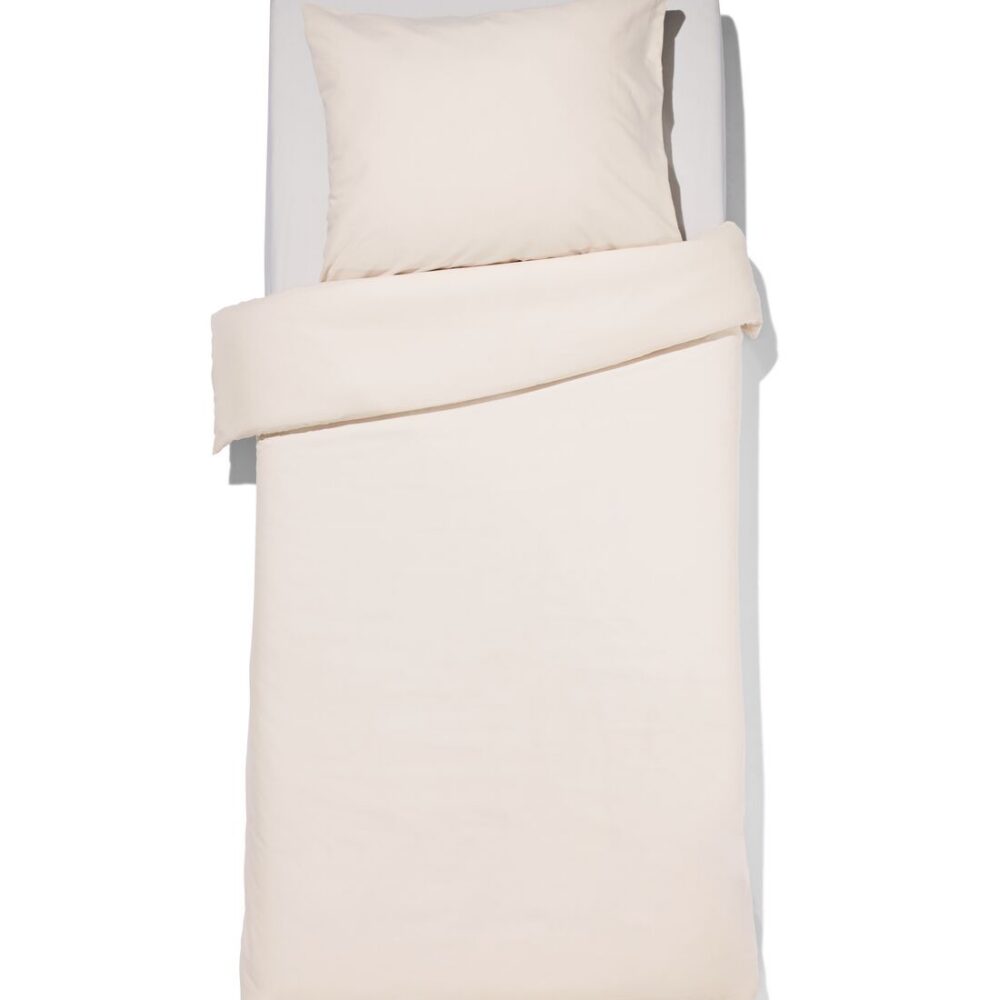 HEMA HEMA Dekbedovertrek 140x200/220cm Zacht Katoen Beige (beige)