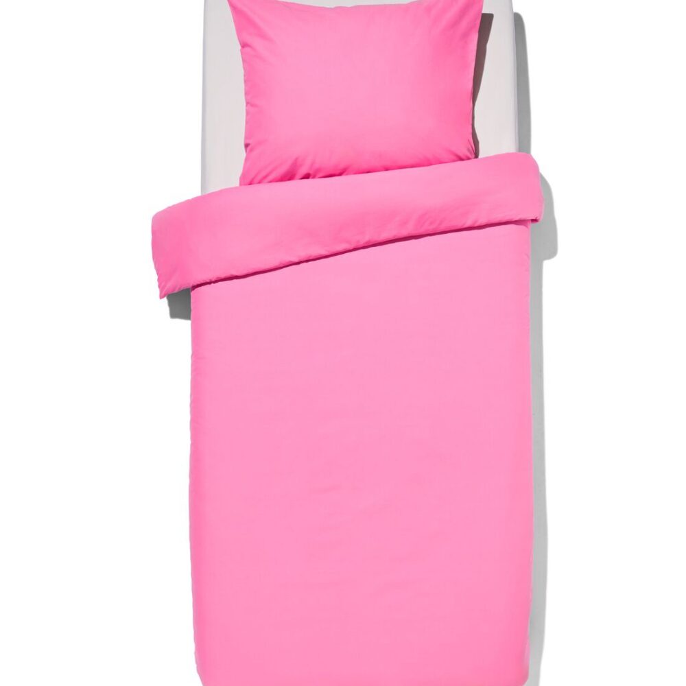 HEMA HEMA Dekbedovertrek 140x200/220cm Zacht Katoen Felroze (felroze)