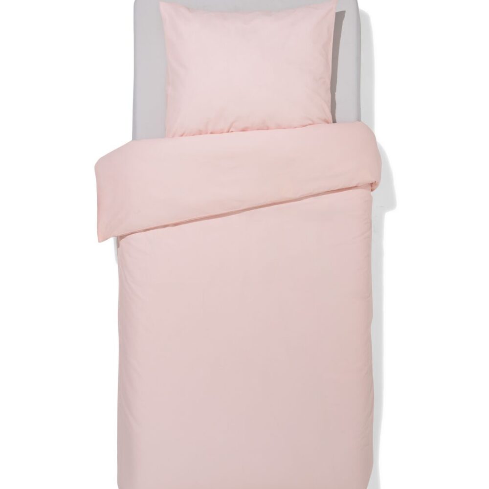 HEMA HEMA Dekbedovertrek 140x200/220cm Zacht Katoen Lichtroze (lichtroze)