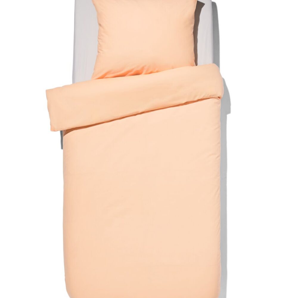 HEMA HEMA Dekbedovertrek 140x200/220cm Zacht Katoen Perzik (perzik)