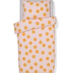 HEMA HEMA Dekbedovertrek 140x200/220cm Zacht Katoen Stippen Roze (lichtroze)