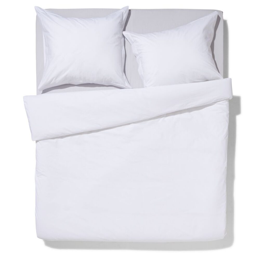 HEMA HEMA Dekbedovertrek 200x200/220cm Percal Wit (wit)