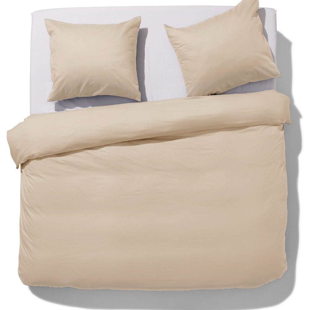 HEMA HEMA Dekbedovertrek 200x200/220cm Percal Zand (zand)