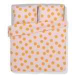 HEMA HEMA Dekbedovertrek 200x200/220cm Zacht Katoen Stippen Roze (lichtroze)