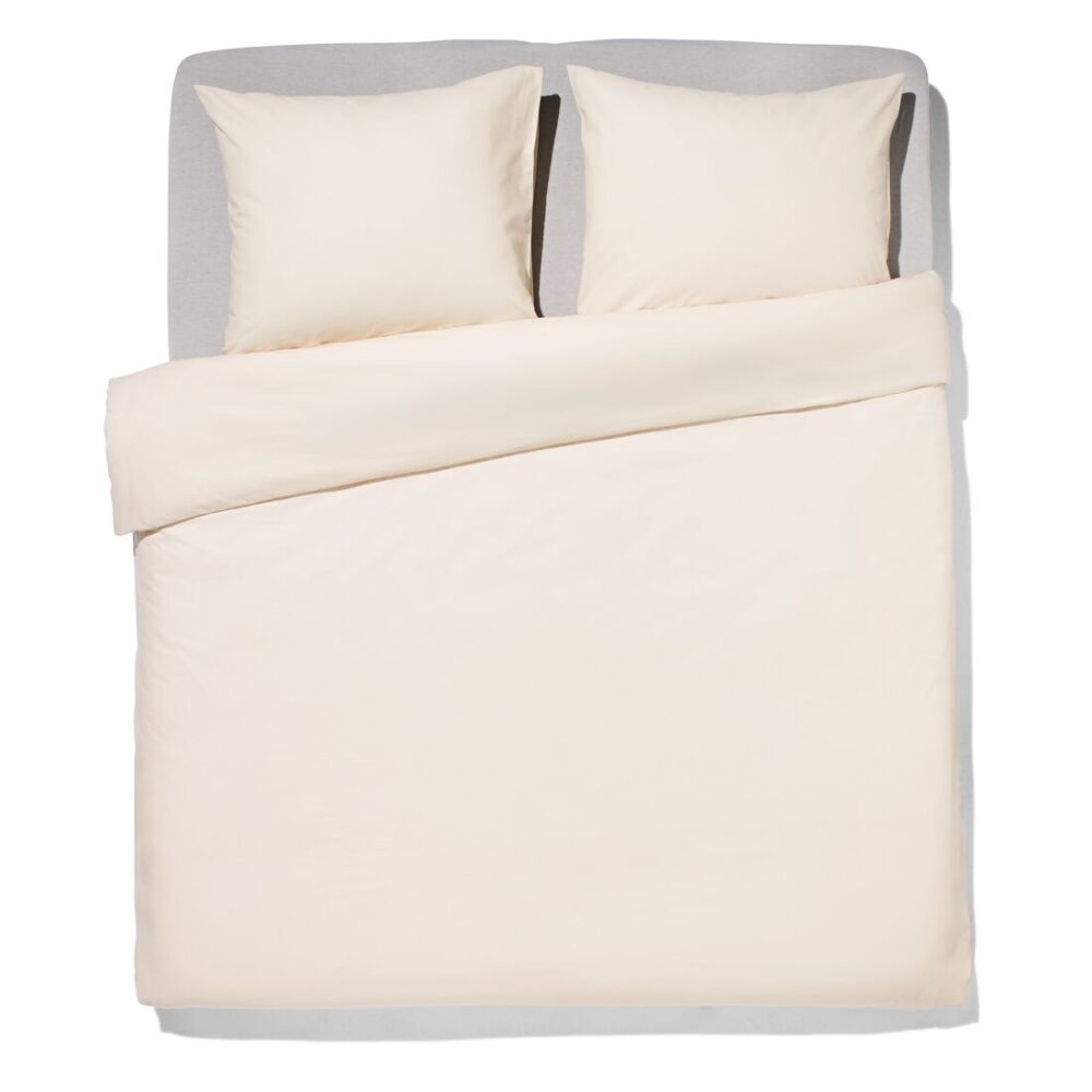 HEMA HEMA Dekbedovertrek 240x200/220cm Zacht Katoen Beige (beige)
